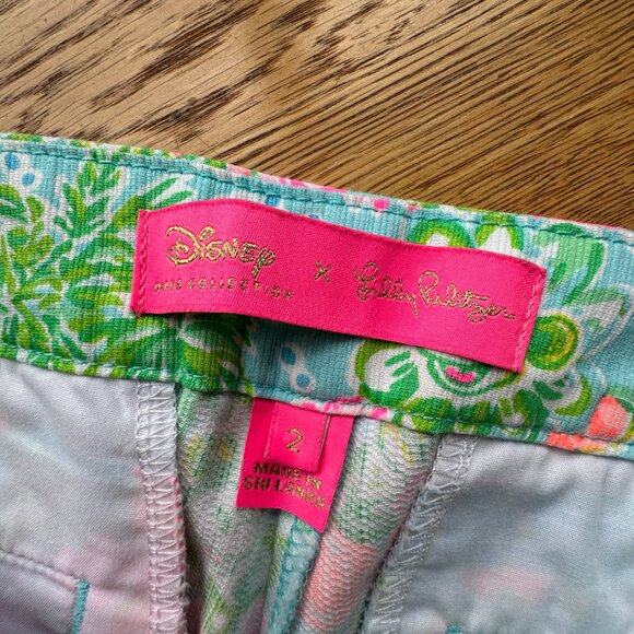 Lilly Pulitzer x Disney Parks Buttercup Shorts Lilly Loves Disney Size 2 - Picture 3 of 14